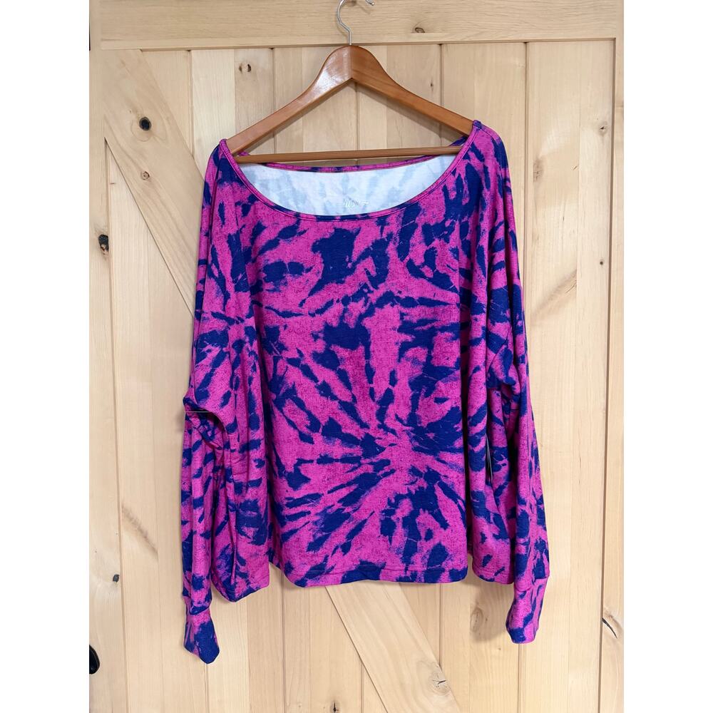 Lularoe Rise | NWT Balance Off Shoulder Tie Dyed Sweatshirt | Size 3XL (24-26)